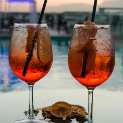 Cocktails at TemptAsian Rooftop Restaurant in Sliema Malta